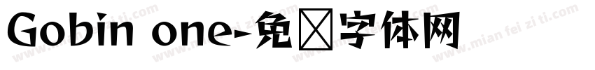 Gobin one字体转换